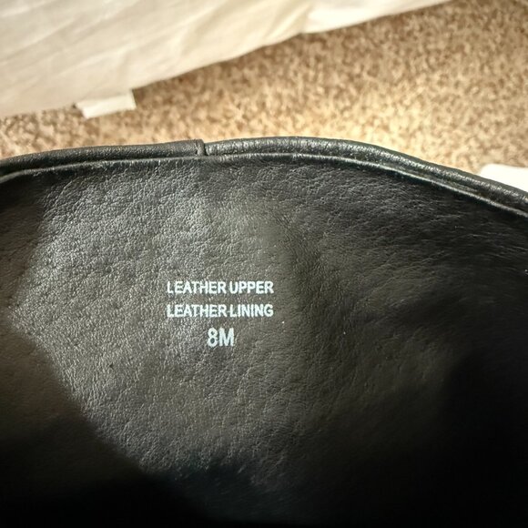 Vera Wang Tall Leather Wedge Heel Boots - Picture 3 of 3